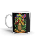 Alien Mushrooms 2 White glossy mug