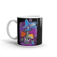 Alien Mushrooms 3 White glossy mug