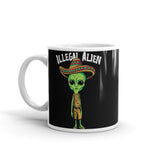 Illegal Alien White glossy mug