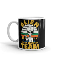 Alien Cheek Clapping Team White glossy mug