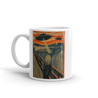 Alien Scream White glossy mug