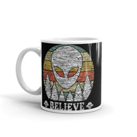 Believe (Alien) White glossy mug