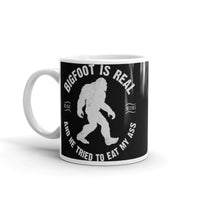 Bigfoot is Real White glossy mug