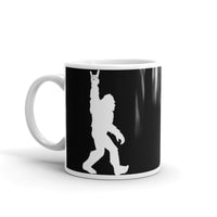 Bigfoot Rocks White glossy mug