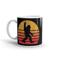 Bigfoot Rocks 2 White glossy mug