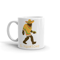 El Squatcho White glossy mug