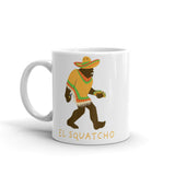 El Squatcho White glossy mug