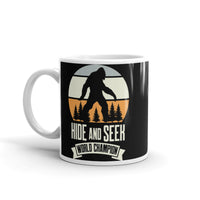 Hide and Seek World Champion (Bigfoot) White glossy mug