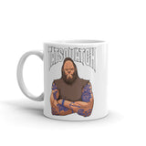 Tatsquatch White glossy mug