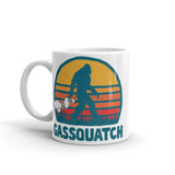 Gassquatch White glossy mug