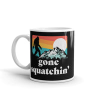 Gone Squatchin' White glossy mug