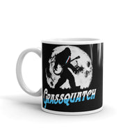 Grassquatch White glossy mug