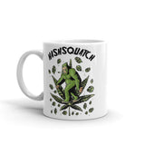 Hashsquatch White glossy mug