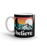 I Believe Bigfoot White glossy mug