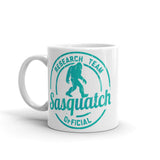 Sasquatch Research Team White glossy mug