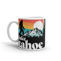 Lake Tahoe Bigfoot White glossy mug