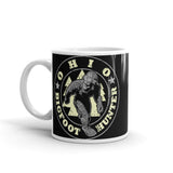 Ohio Bigfoot Hunter White glossy mug