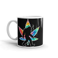 Weed Bigfoot White glossy mug