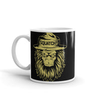 Squatchy White glossy mug