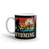 Wyoming Bigfoot White glossy mug