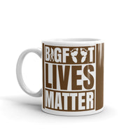 Bigfoot Lives Matter White glossy mug