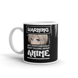 Talking About Anime White glossy mug