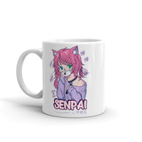 Senpai White glossy mug