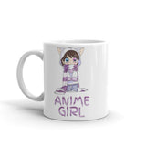 Anime Girl White glossy mug