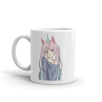 Anime Unicorn White glossy mug