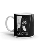 Anti-Social Anime White glossy mug