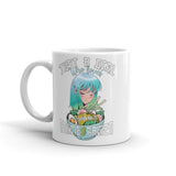 Just a Girl Who Loves Anime and Ramen White glossy mug