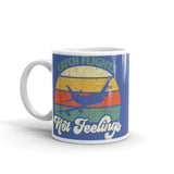 Catch Flights Not Feelings 15 White glossy mug