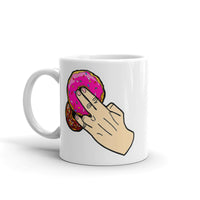 Donut Shocker White glossy mug