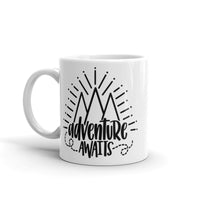 Adventure Awaits White glossy mug