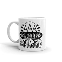 Adventure is Worthwhile White glossy mug