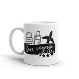 Bon Voyage White glossy mug