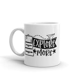 Explore More White glossy mug