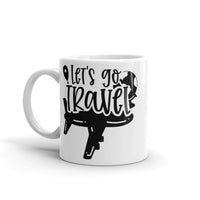 Let's Go Travel 2 White glossy mug