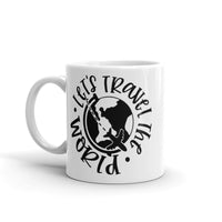 Let's Travel the World White glossy mug