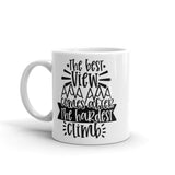 The Best View Comes After the Hardest Climb White glossy mug