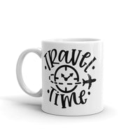 Travel Time White glossy mug