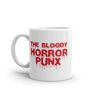 The Bloody Horror Punx (Text 1) White glossy mug