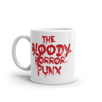 The Bloody Horror Punx (Text 2) White glossy mug