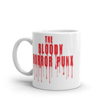 The Bloody Horror Punx (Text 4) White glossy mug