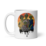 The Golden Ghouls White glossy mug