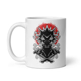 Monster Punk Rocker White glossy mug