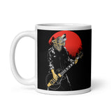 Wolf Guitarist White glossy mug