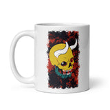 Devil Skull White glossy mug