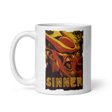 Sinner White glossy mug