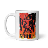 Sinner White glossy mug